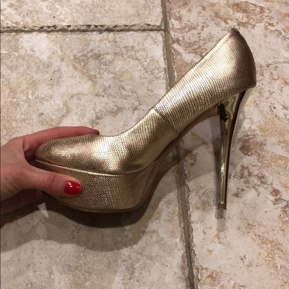 Shoes - MARCIANO GOLD HEELS Shoes - MARCIANO GOLD HEELS